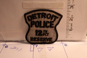 police patch  DETROIT POLICE MICHIGAN 12TH PRECENT RESERVE - Picture 1 of 1
