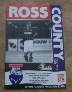 1997-98 (Dec) Ross County v Alloa Athletic    - Scottish Division Three - Picture 1 of 2