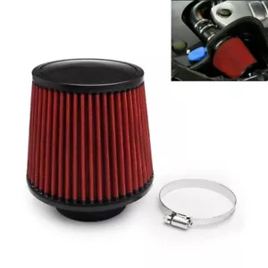 3" to 4" High Flow Inlet Cleaner Cold Air Intake Cone Replacement Dry Air Filter - Picture 1 of 15