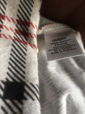 Funda nórdica Queen 100 % algodón franela sin marca / 2 fundas Foto 1 de 3