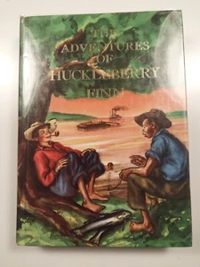 THE ADVENTURES OF HUCKLEBERRY FINN Illustrated Junior Library Book 1976 - Foto 1 di 3