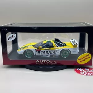 AUTOart 1/18 2003 JGTC TAKATA DOME NSX #18 GT500 Honda Acura yellow 80399 - Picture 1 of 20