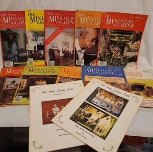 The Miniature Magazine Lot Of 11 Magazines 1980-1982 & Doll Home Library Series - Picture 1 of 14