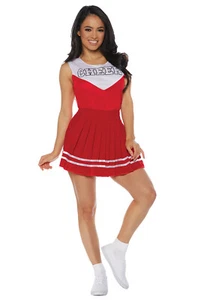 Cheerleader Cheer Adult Costume (Red) - Picture 1 of 1