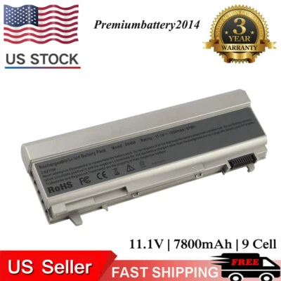 9 Cell Battery for Dell Latitude E6400 E6410 E6500 E6510 PT434 KY265 MP303 W1193 - Image 1 of 4