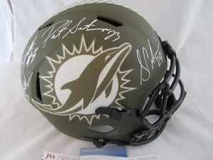 Miami Dolphins Salute to Service Full Size Replica Helmet Signed Autographed JSA - Picture 1 of 8