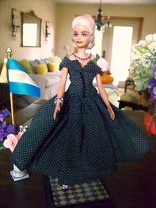 OOAK Evita Peron Barbie Repaint Doll Art Madonna Inspired - Picture 1 of 15