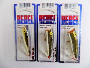 REBEL POP-R P6077 2.5"-1/4 oz. FOXY MOMMA - 3 LURES - #95! - Picture 1 of 5
