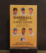 Baseball Legends Playing Card Game By U.S. Games Systems 1991