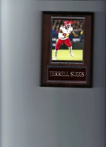 TERRELL SUGGS PLAQUE KANSAS CITY CHIEFS KC FOOTBALL NFL - Picture 1 of 1