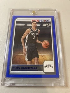 Victor Wembanyama 2023-24 Panini NBA Hoops Blue Parallel SP Rookie RC #277 Spurs - Picture 1 of 7