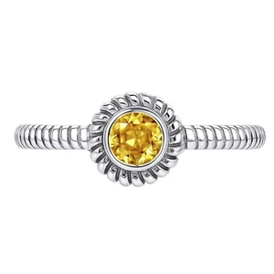 Natural Citrine 925 Sterling Silver Ring s.7 Jewelry R-1045 - Picture 1 of 5