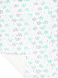 Everyday Kinder Babydecke Grün Elefant - Bild 1 von 4