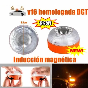 V16 Spanische Warnleuchte mit magnetischer Induktion und Akku - - Bild 1 von 15