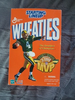 Figura Hasbro Brett Favre Green Bay Packers 1999 Wheaties alineación inicial Foto 1 de 4