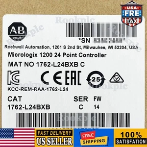 Nuevo controlador de 24 puntos AB 1762-L24BXB MicroLogix 1200 1762L24BXB impuestos gratuitos de EE. UU. - Imagen 1 de 2
