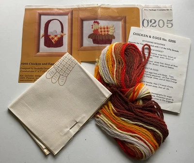 The Creative Circle Crewel Kit #0205 - Chicken and Eggs - Image 1 of 4