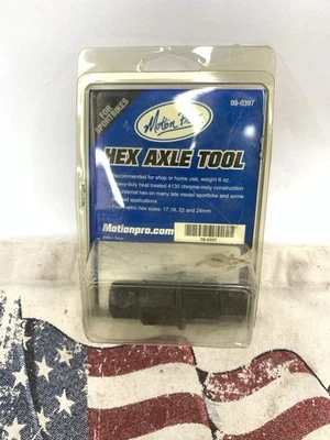 MOTION PRO 2004 Buell XB12R Firebolt CHROMOLY HEX AXLE TOOL 08-0397 NEW - Image 1 of 2
