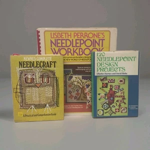 Lisbeth Perrone's Needlepoint Workbook Spiral Bound 1973 + 2 weitere Bücher - Bild 1 von 4