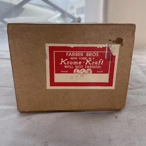 Candelabros vintage Farber Brothers Krome Kraft árbol de Navidad NUEVO EN CAJA - Imagen 1 de 13