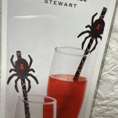 Fiesta de Halloween Pajitas de Telaraña con Adornos de Araña Grande Espeluznante 19 Nuevo Foto 1 de 4