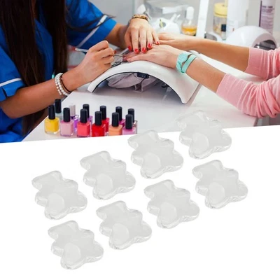 Puntas de tablero de color de uñas ondulación de agua vidrio transparente puntas de uñas de oso pequeño 50 un. Foto 1 de 4