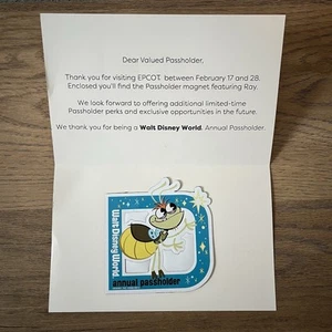 WDW FIREFLY RAY 2025 Disney Magnet Annual Passholder Exclusive Limited AUTHENTIC - Picture 1 of 3