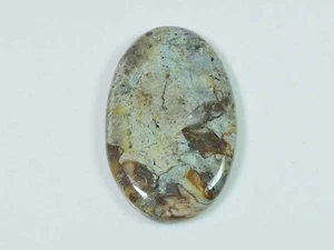 35Cts. Natural Rock Calcite Oval Crystal Cabochon Loose Gemstone 24X39X05 MM b79 - Bild 1 von 9