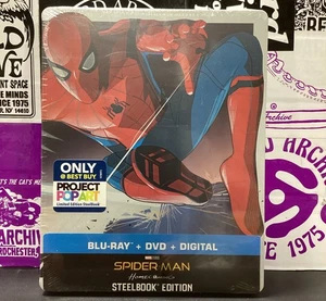 Spiderman: Homecoming (Blu-ray + DVD) Limited Edition Project Pop Art Steelbook - Picture 1 of 2