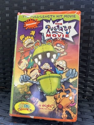 The Rugrats Movie (VHS, 1998) Nickelodeon Orange Tape & Clamshell Case - Image 1 of 4