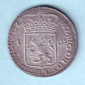 Netherlands - Gelderland.  1786 One Gulden..  aUNC - Near Full Lustre - Imagen 1 de 4