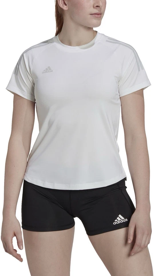 Adidas HILO Women's Short Sleeve Volleyball Jersey (L) LARGE White DP4343