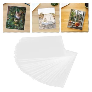  20 Stück Transparent Hart Kartenhalter Klar PVC Starr Schutzhülle - Bild 1 von 12