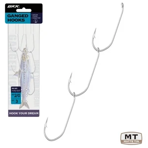 BKK Pre Made Bait Fishing GANGED HOOKS - Picture 1 of 5
