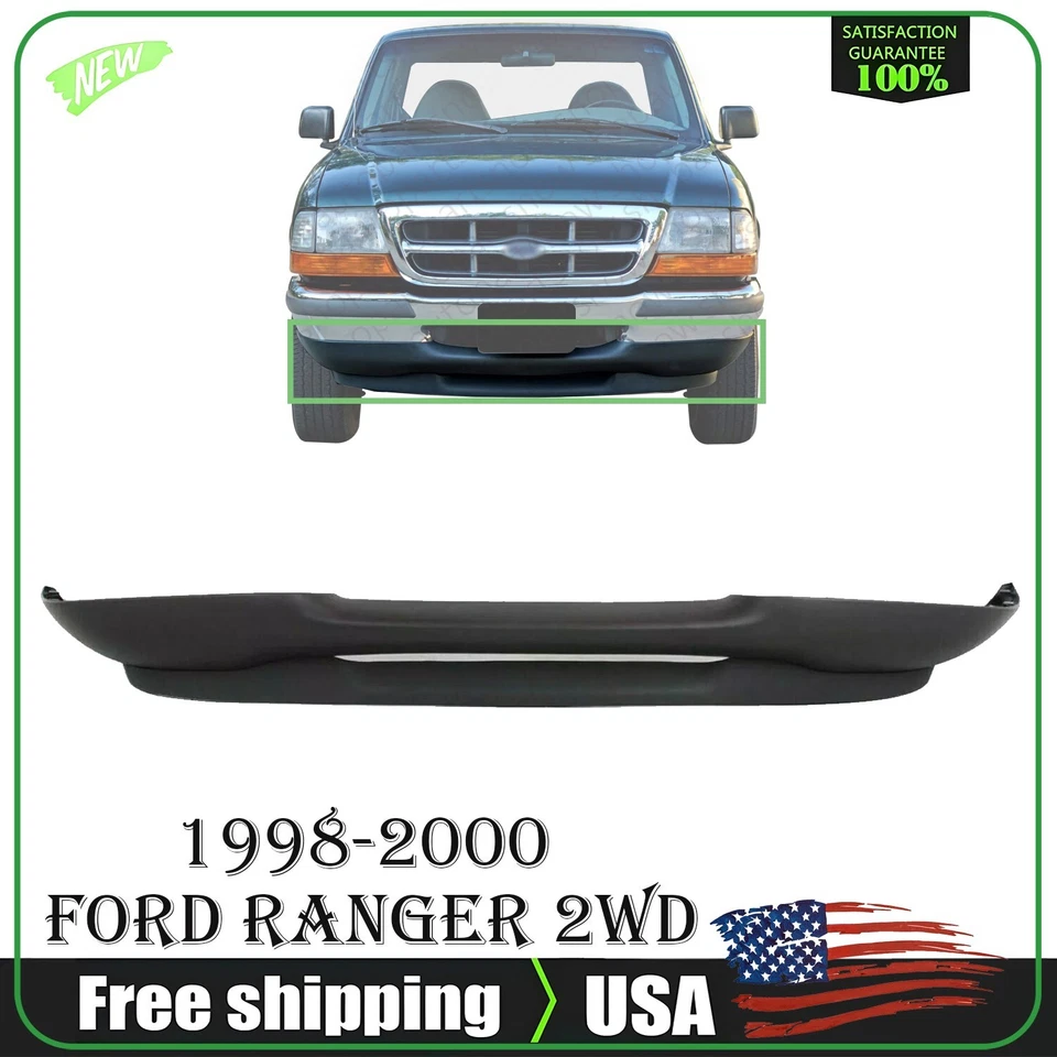 New  Front Bumper Lower Valance Textured Plastic For 1998-2000 Ford Ranger 2WD Foto 1 de 4
