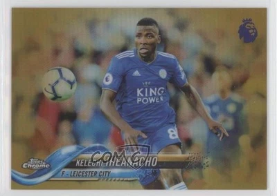 2018-19 Topps Chrome Premier League Gold Refractor /50 Kelechi Iheanacho #13 - Image 1 of 2