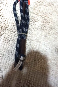 NWT REDDY DOG LEASH/LEAD BLACK STRIPED RUBBER GRIP 4 FT - Picture 1 of 5