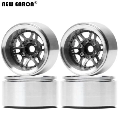 Aluminum Negative Offset 1.9" Beadlock Wheel Rim for 1/10 RC SCX10 TRX4 Redcat - Image 1 of 4