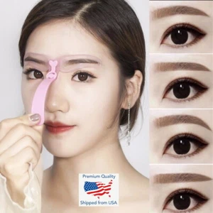 Permanent 4Pcs/Set Mold Stencils Makeup Tool Eyebrow Shaping Stencil Kit Women - Picture 1 of 2