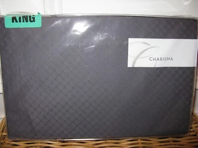 Falda de cama Charisma AMELIA Blue Diamond jacquard king nueva en paquete Foto 1 de 3