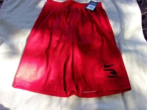 NWT Nike Boys shorts, L, or XL, dri fit, red, $35, Russell Wilson logo - Picture 1 of 7