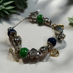 Limited Edition Bradford Exchange Seattle Seahawks Super Bowl Charm Bracelet - Picture 1 of 8