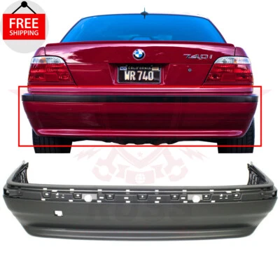 For 95 96 97 98 99 00 01 BMW 740i 740iL 750iL Rear Bumper Cover Primed BM1100111 - Image 1 of 4