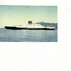 Leda Fitted with Stabilizers Postcard Bergen Line England to Norway (bod