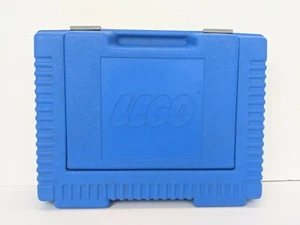 1984 Vintage Blue Lego Carrying Case Storage Box Bin Hard Plastic Made in USA - Picture 1 of 7