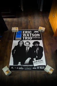 ERIC WATSON TRIO JAZZ CONCERT French Vintage Music Poster Original 1988 - Picture 1 of 7