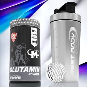 Mammut Glutamin Pulver 550g + Best Body Edelstahlshaker 55,00€/kg 