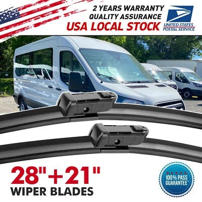 MGT 28"+21" Wiper Blades OEM Replacement for Ford Transit-350 150 250 2022-2015 - Image 1 of 4