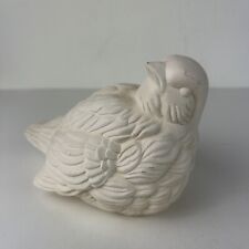 Arnel's Vintage 1974 Unpainted Ceramic Mold Pottery Bird Figurine Blank Canvas