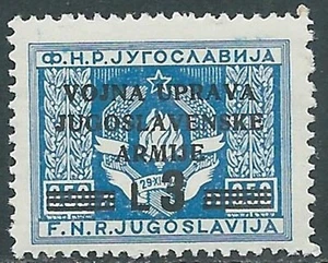 1946 OCCUPAZIONE JUGOSLAVA LITORALE SLOVENO 3 LIRE SU 0,50 MNH ** - RB41 - Picture 1 of 1